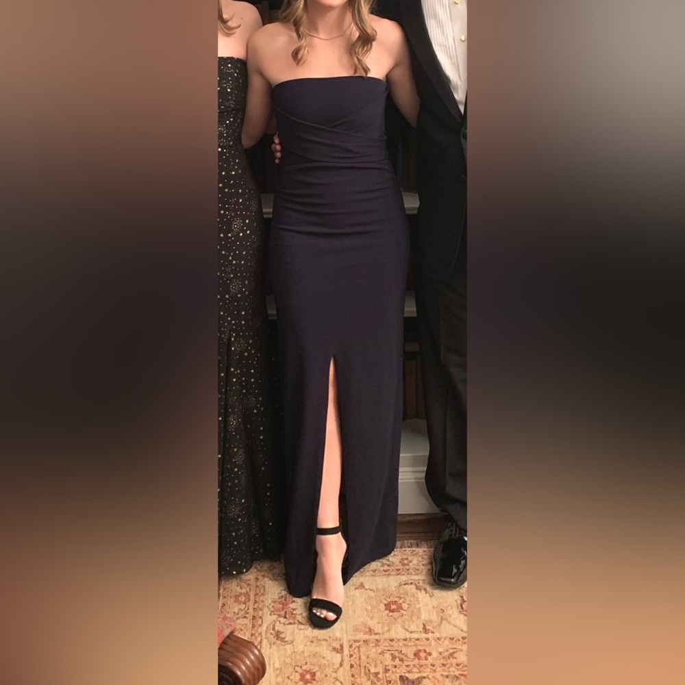 Navy Strapless Dress- Small -Lulu’s